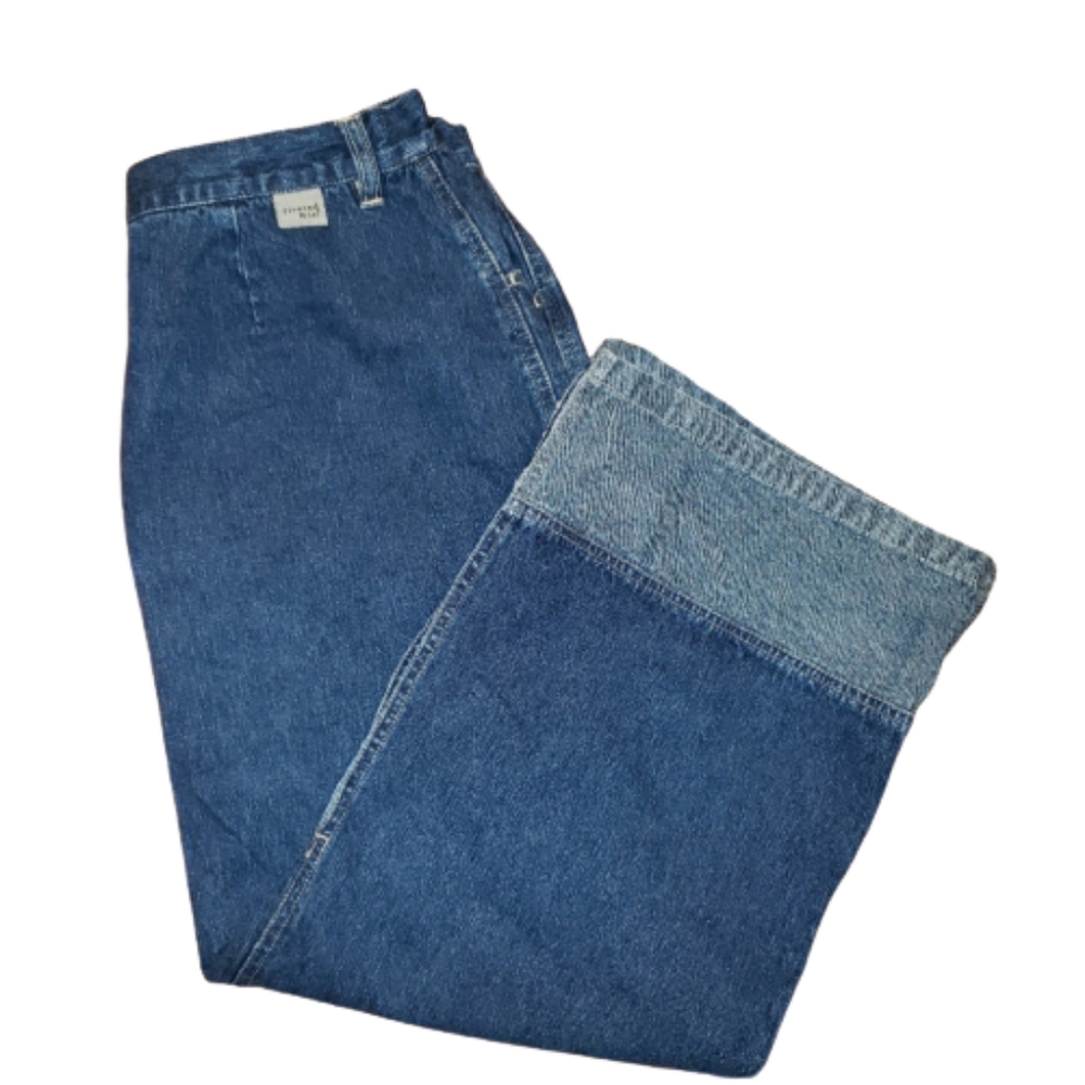 Vintage Lee Riveted Midi Denim Jean Skirt